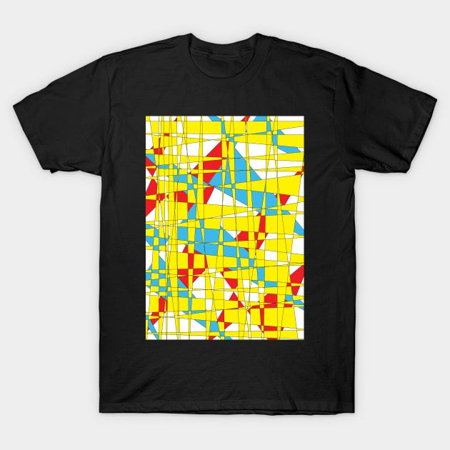 Crazy Mad World colorful Abstract Pattern T-Shirt by CityNoir